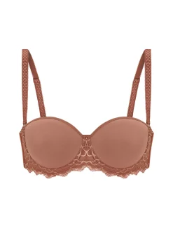 Soutien-gorge sans bretelles en Spacer 3D - Brun coco