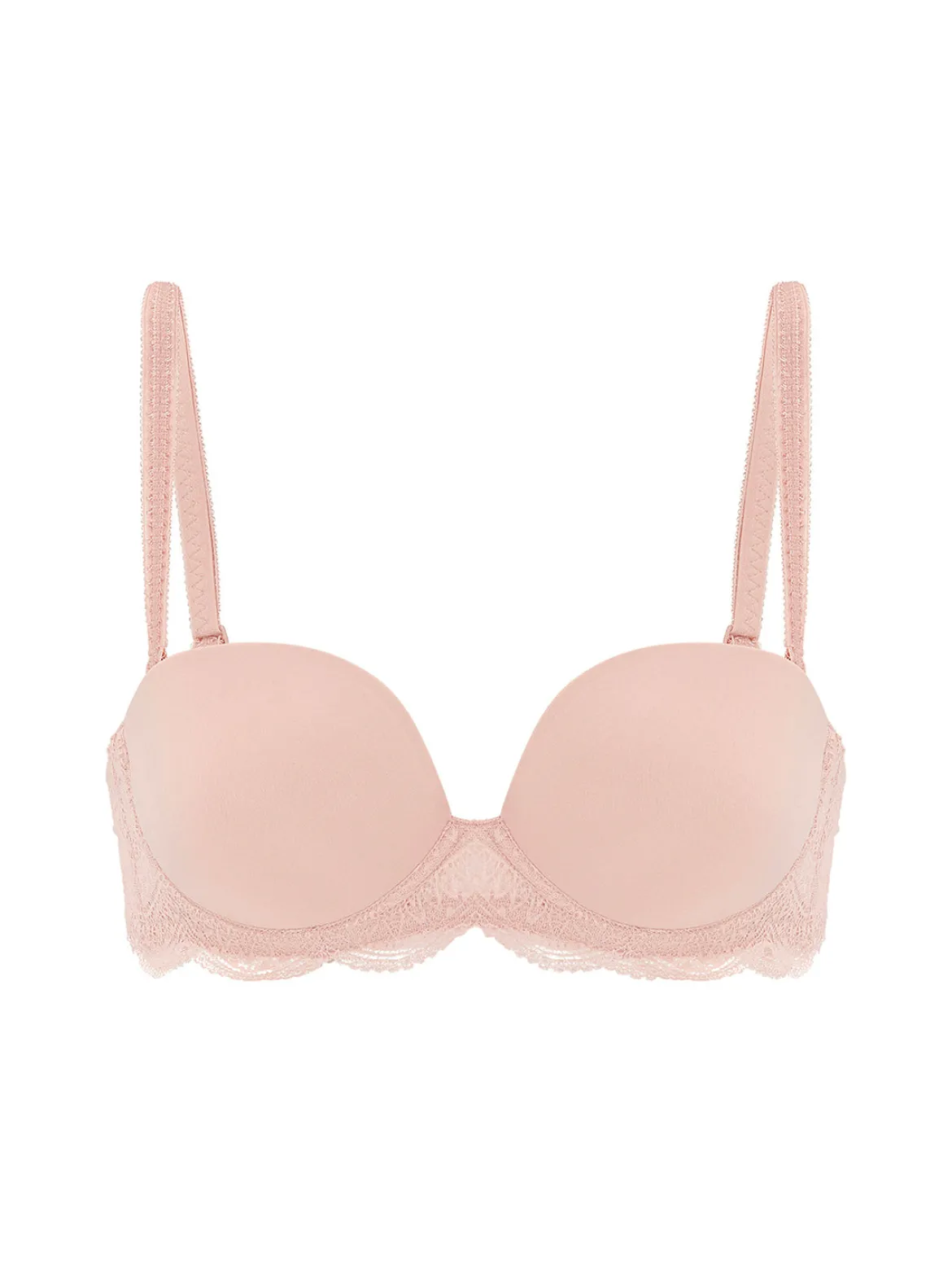 Soutien-gorge sans-bretelles décolleté plongeant - Peau Rosée