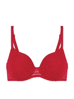 Soutien-gorge spacer décolleté plongeant - Rubis/rose