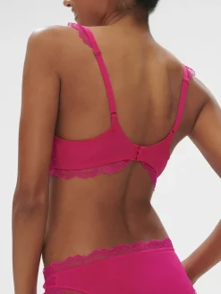 Soutien-gorge spacer décolleté plongeant - Rose Hibiscus