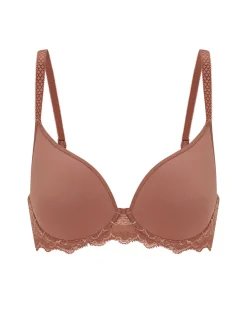 Soutien-gorge spacer décolleté plongeant - Brun coco