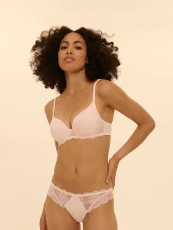 Soutien-gorge spacer décolleté plongeant - Rose sakura