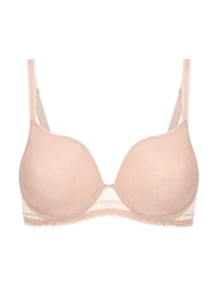 Soutien-gorge spacer décolleté plongeant - Sable rosé