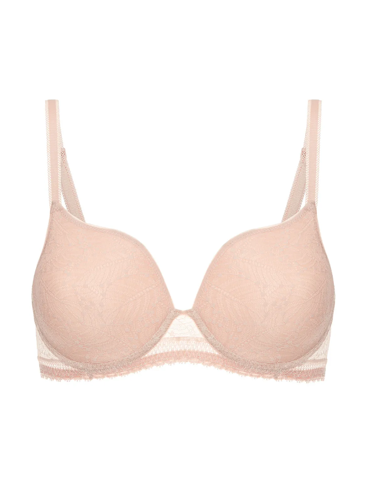 Soutien-gorge spacer décolleté plongeant - Sable rosé
