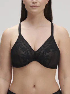 Soutien-gorge triangle avec armatures - Noir