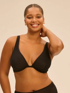 Soutien-gorge triangle avec armatures - Noir