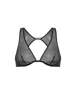 Soutien-gorge triangle avec armatures - Noir