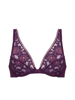 Soutien-gorge triangle avec armatures - Violet Euphoria