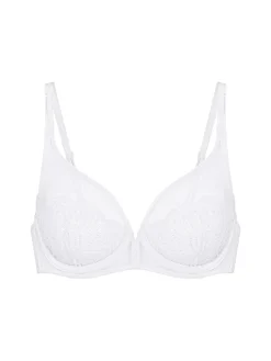 Soutien-gorge triangle emboitant décolleté plongeant - Blanc