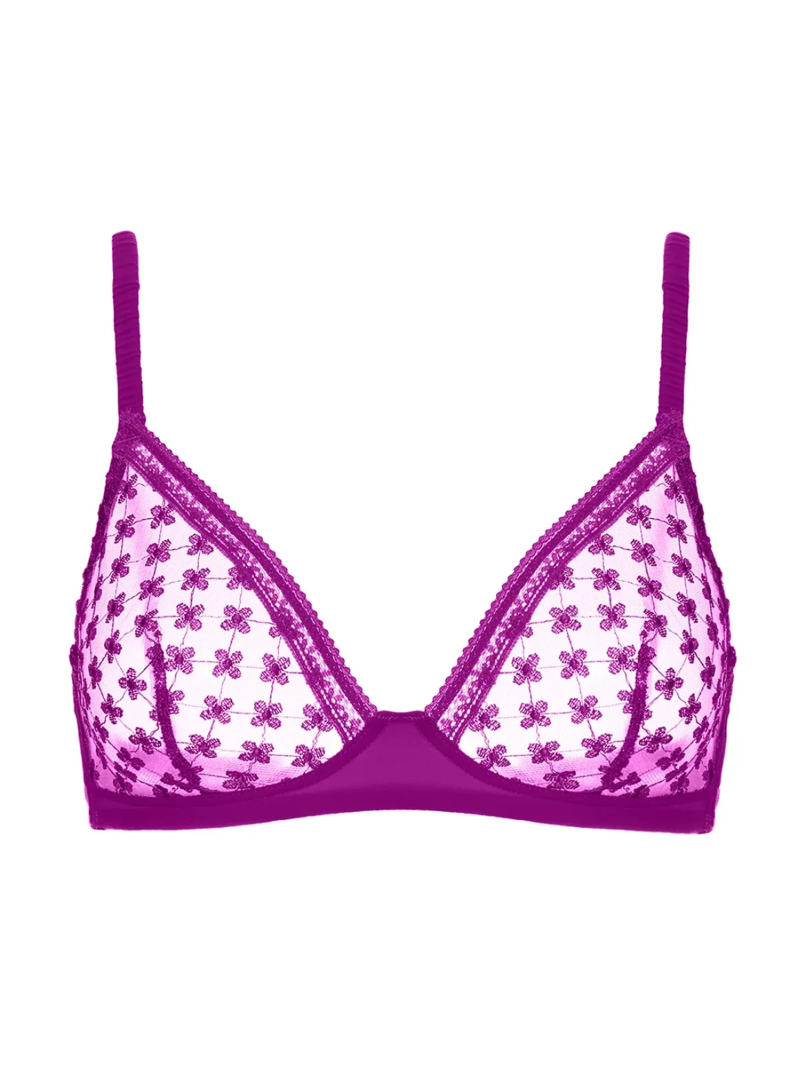 Soutien-gorge triangle sans-armatures - Bougainvillier