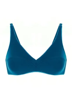 Soutien-gorge triangle sans-armatures - Bleu Poséidon
