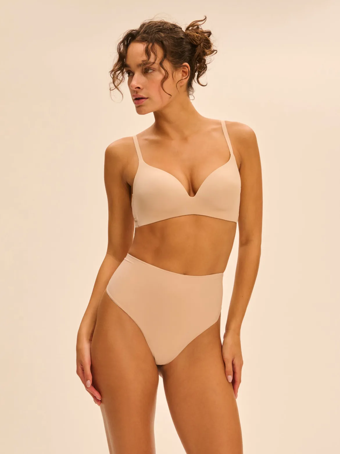 Soutien-gorge triangle sans armature - Peau Rosée