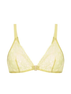 Soutien-gorge triangle sans-armatures - Jaune Yuzu