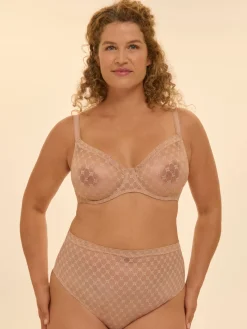 String gainant taille haute - Peau Rosée