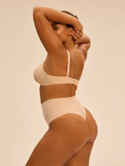 String gainant taille haute - Peau Rosée