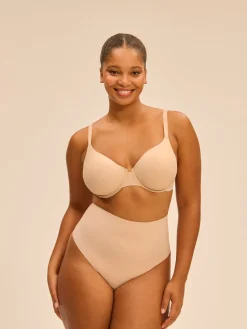String gainant taille haute - Peau Rosée