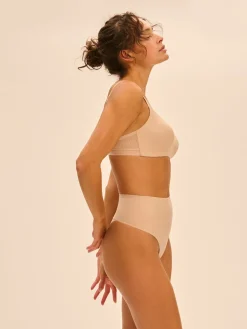 String gainant taille haute - Peau Rosée