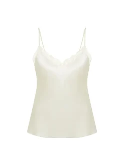 Top broderie - Naturel