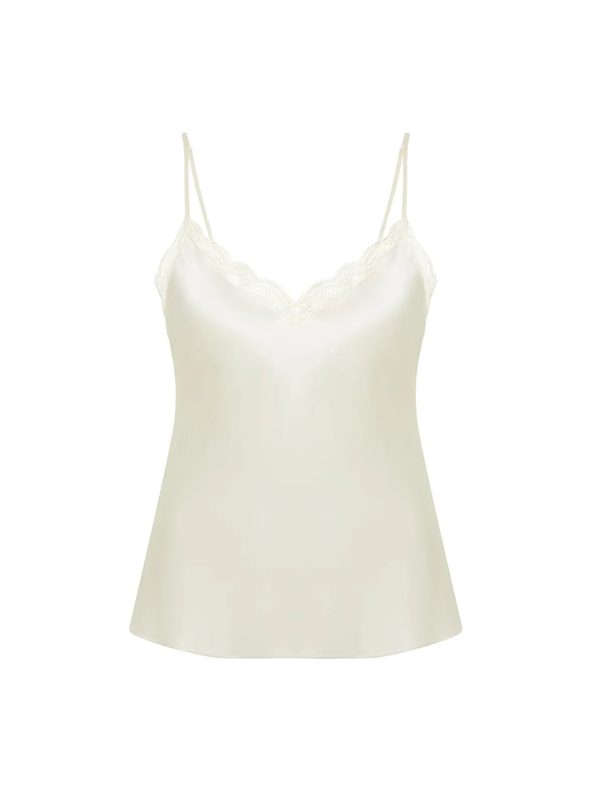 Top broderie - Naturel