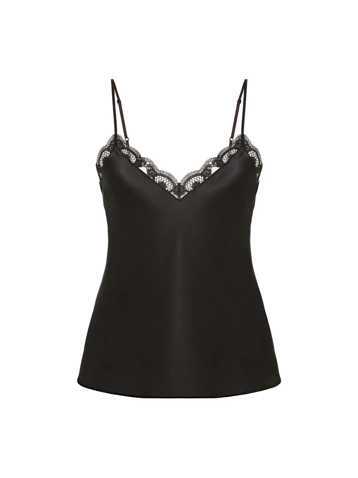 Top broderie - Noir